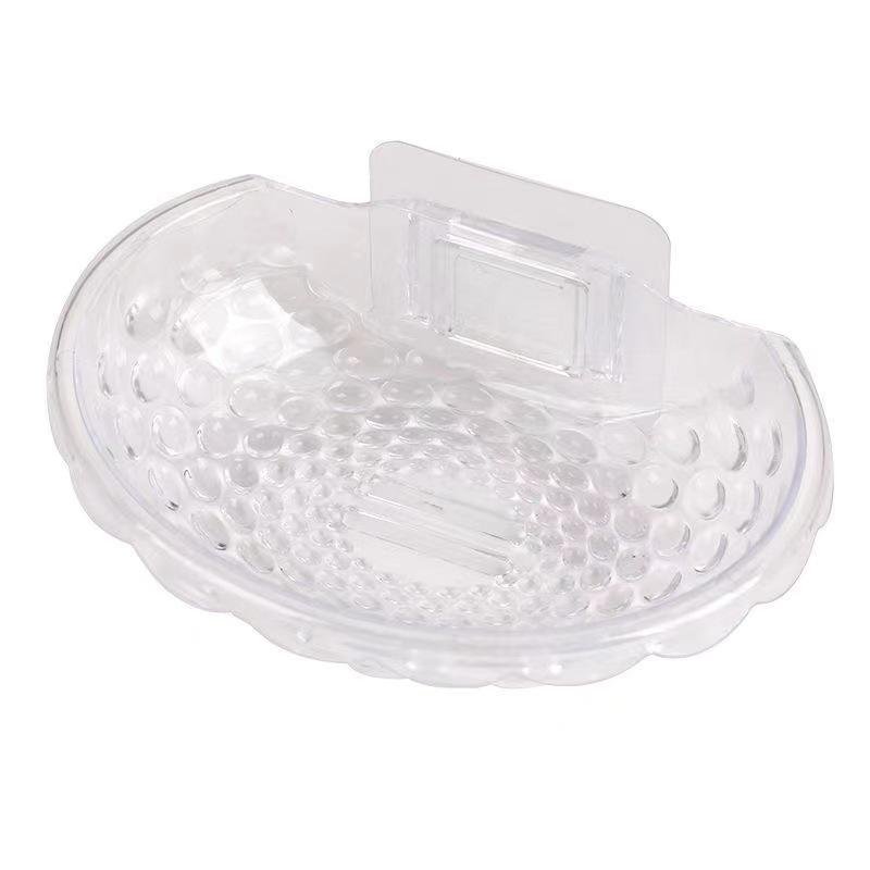 Premium Wall-Mounted Soap Rack: No-Drill, Suction Cup Storage for Bathroom