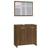 VidaXL Meubles de salle de bain Chêne marron Bois d'ingénierie 815530