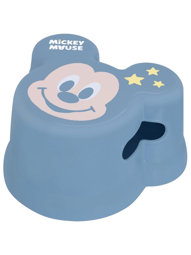Nishiki Kasei Bath Mickey Mouse Dark 26 X X 14 Made In Japan Children's Stool, Design, Blue, Approx. 23.5 Cm,