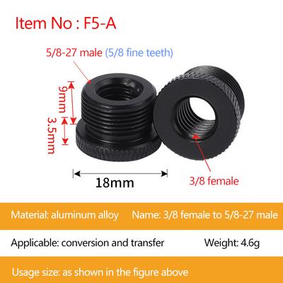 Metal Mikrofon Standı Dönüştürme Vidaları 3/8 Dişi - 5/8 Erkek Vida Dişi Adaptörü Mikrofon İçin Tripod Vida Adaptörü Sabit Klips Konsol Standı