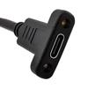 NFHK 90 graders vinklad till USB Type C hane till hona förlängningsdatakabel, 30 cm USB-C 3.1-kabel,