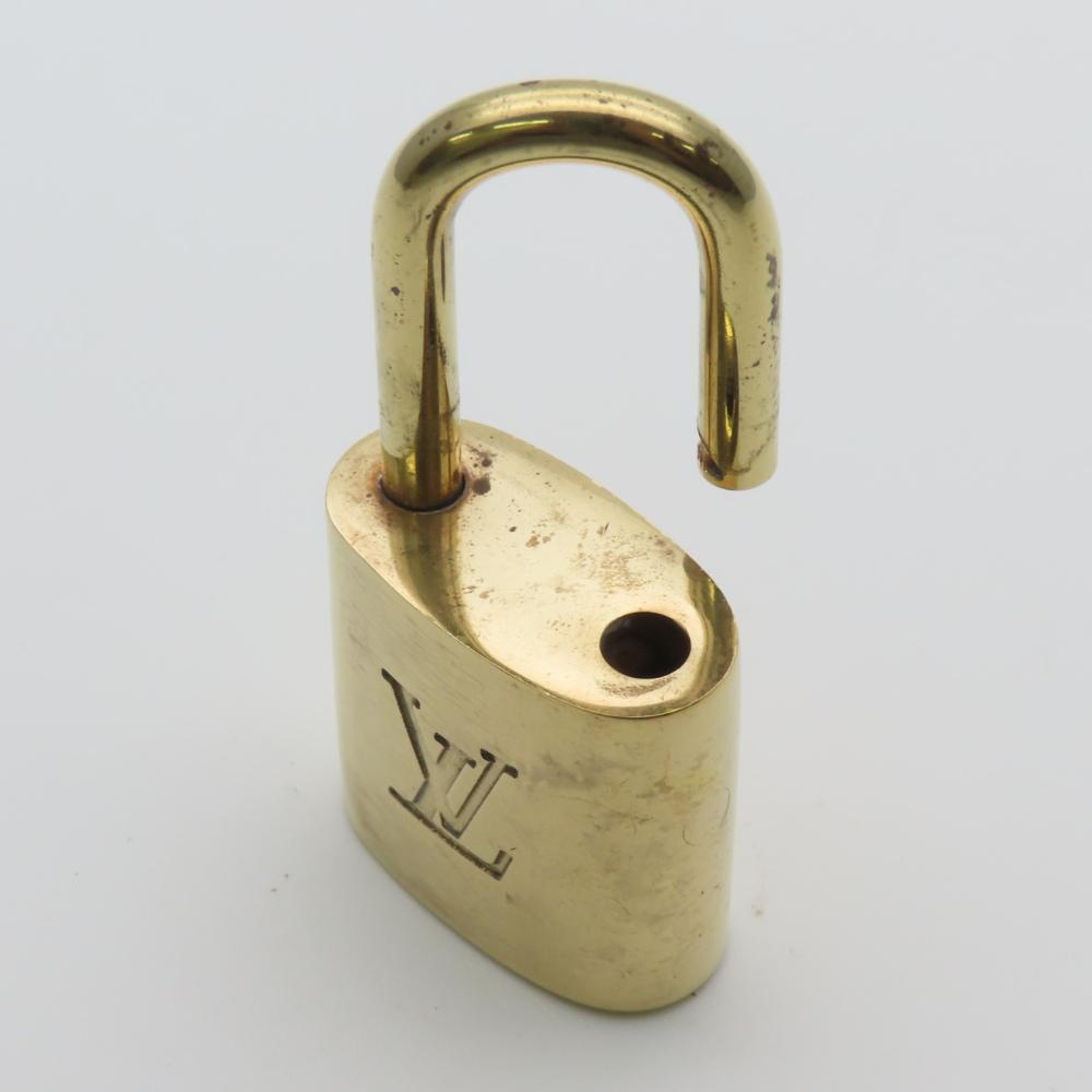 Used LOUIS VUITTON Cadena Key set No.311 metal gold padlock