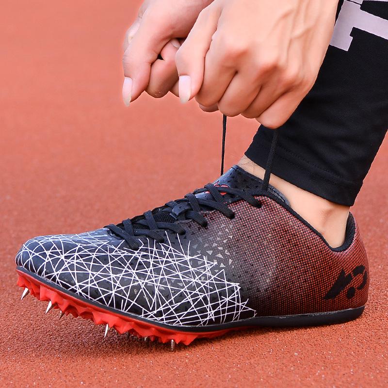 Spike Shoes Medium Sprint Running Shoes Male and Female Students High School Entrance Examination Track and Field Competition Sports Spike Shoes