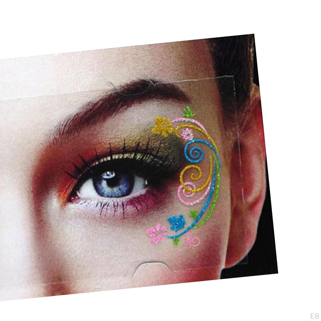 Eye Shadow Stickers Decals Festival Party Sticker Makeup for Stage Performance Masquerade