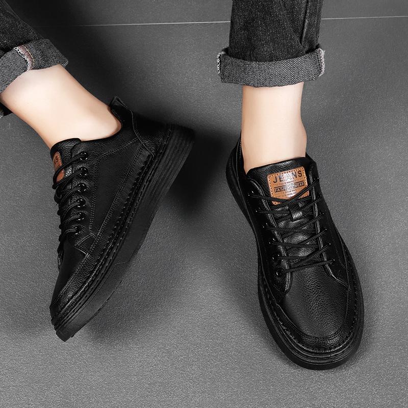 Pantofi Casual pentru Bărbați Piele PU Adidași Confortabili Pantofi Plați Antiderapanți Pantofi de Modă de Toamnă pentru Condus Mocasini de Gală