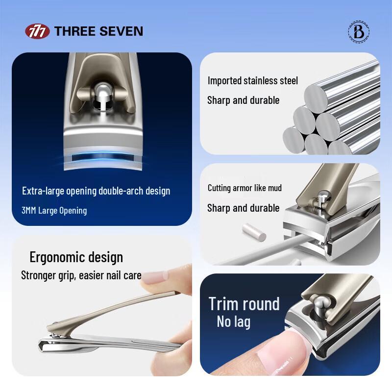 777 4-Piece Stainless Steel Nail Care Set