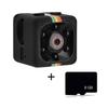 SQ11 Caméra Cachée 1080P Mini Caméra Vision Nocturne Et Détection De Mouvement Caméra Espion + 8G Carte Mémoire(Noir)