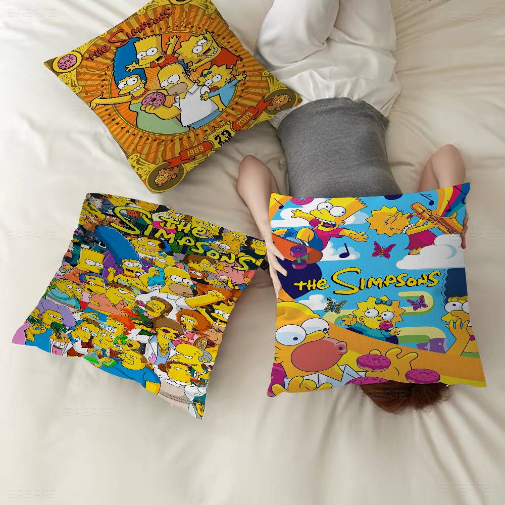 Cartoon T-The Cool S-Simpsons Pillowcases Home Bedding Decorative Pillow Cover Wedding Super Soft Pillow Case