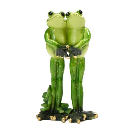 Christmas Santa Hat Frog Statue Indoor Outdoor Garden Frog Resin