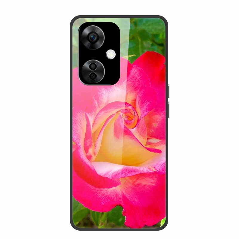 Personalisierte bunte Landschafts-Handyhülle mit gehärtetem Glas für OnePlus NORD CE 3 5G