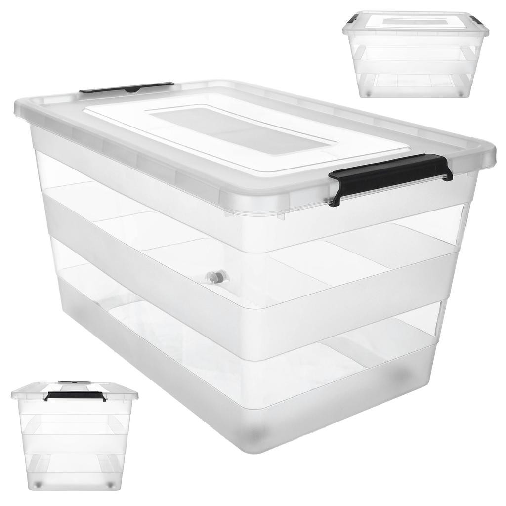KADAX Contenitore con Coperchio per Conservazione Organizer in Plastica per Giocattoli