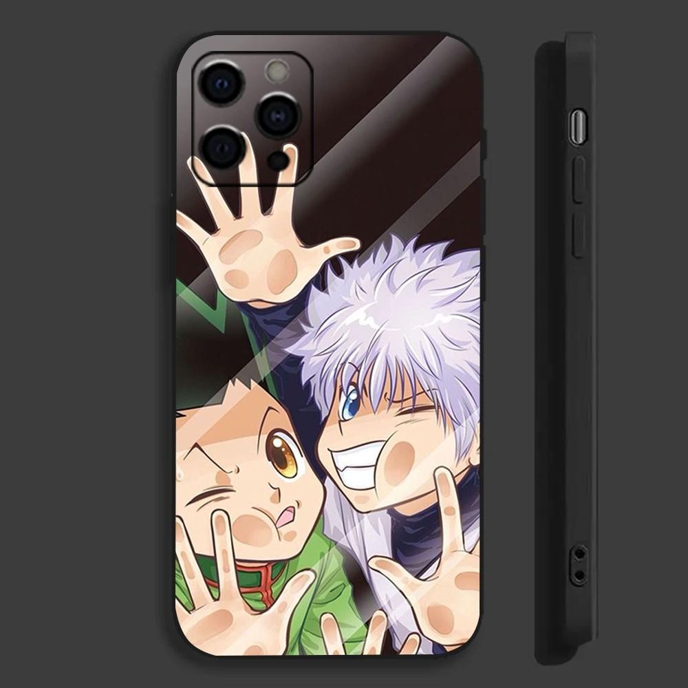 Anime H-Hunter K-Killua Phone Case For Apple iPhone 15,14,13,12,11,Pro,X,XS,Max,XR,Plus,Mini Soft Black Cover