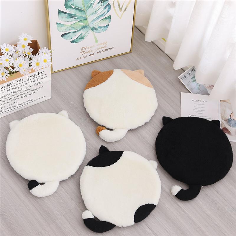 Memory Foam Cat Cartoon Seat Cushion For Dorm Room Comfort And Lounge Use