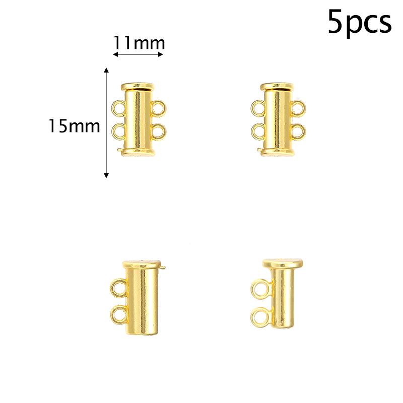 Louleur Round/Heart Strong Magnetic Clasps Magnet End Clasp Connectors for Jewelry Making DIY Bracelet Necklace Accessories