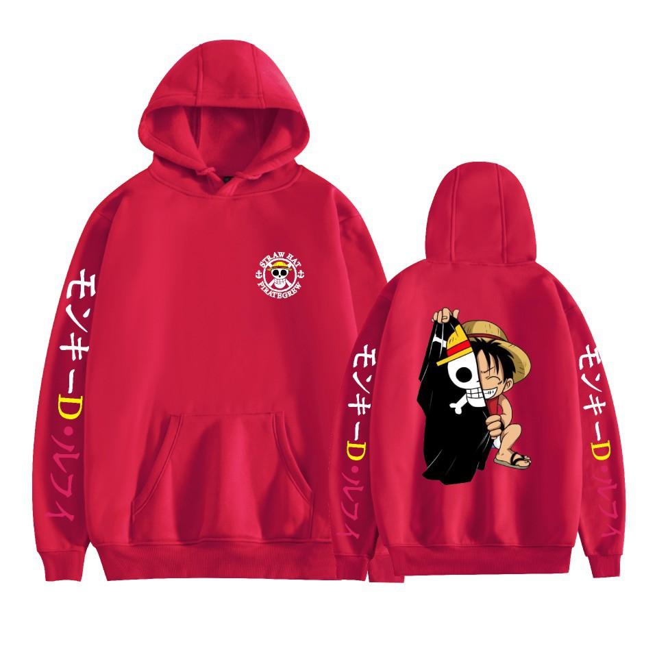 ONE PIECE Hoodies Graphic Printed Sweatshirts Casual Long Sleeve Tops for Men Women