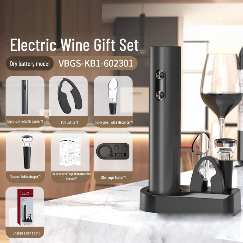Rechargeable Automatic Wine Bottle Opener Set with Customizable Logo