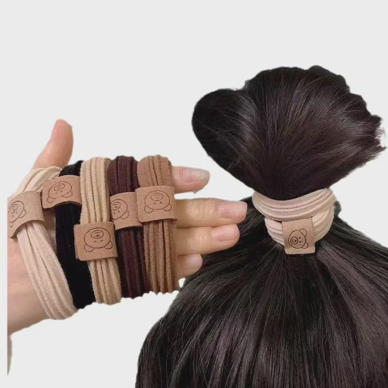 Cute Bear Headband: Durable, High Elastic Hairband with Leather Case