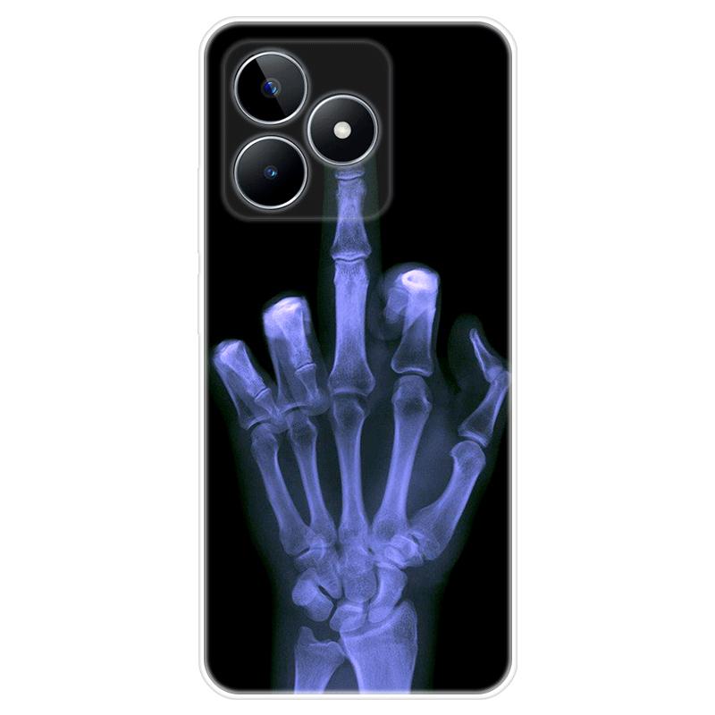 Für Realme C51 Gehäuse TPU Lackierte Rückseite Realme C51 Weiche Silikonhülle