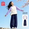Miniso Girls' Autumn Casual Long-Sleeve Two-Piece Set
