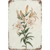 Vintage Wildblumenstrauß Metallblechschild für Wohnzimmer Garten Bar Dekoration