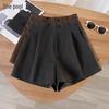 Women's High-Waisted Wool Blend Shorts