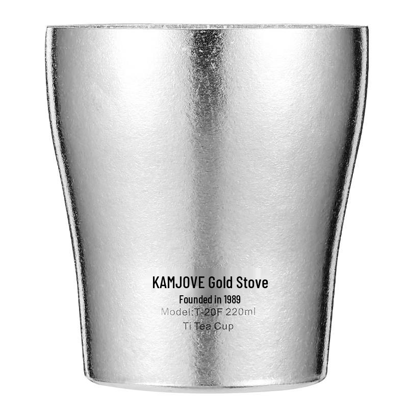 Kamjove Pure Titanium Double-Layer Anti-Scald Tea Cup