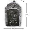 Halloween Foam Tombstone Decoration RIP Skull Graveyard Prop Haunted House Party Garden Cemetery Outdoor Horror Decor Supplies