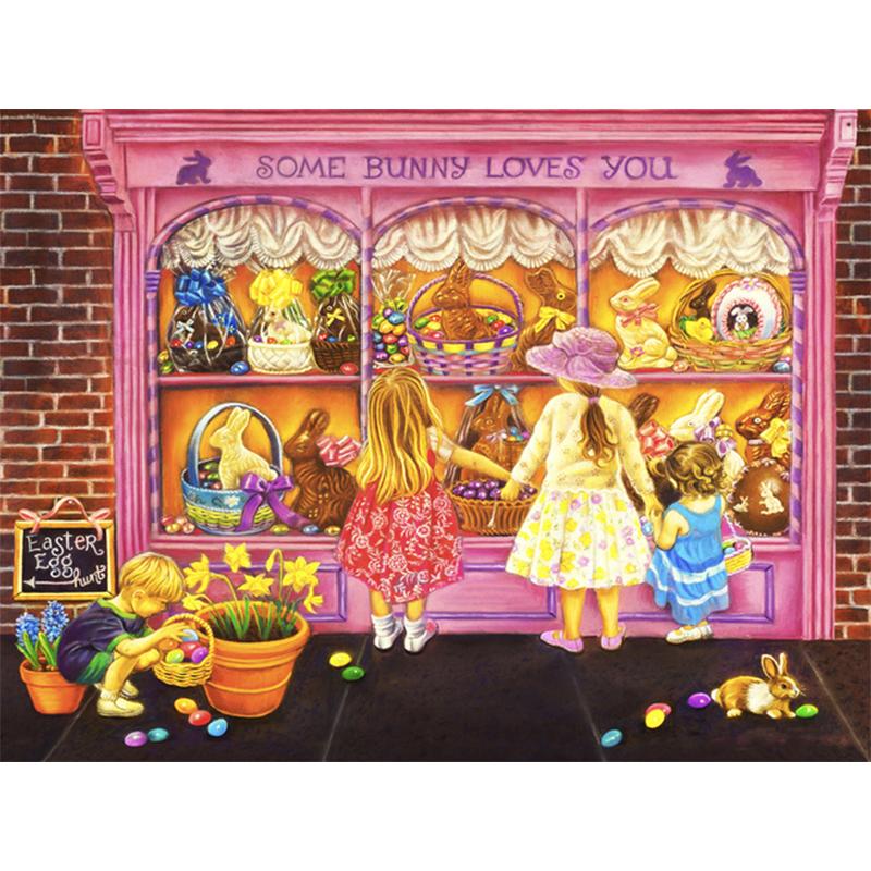 5D Diy Diamant Pictura Peisaj Desene Animat Copii Kit Cusatura Cruce Broderie Rotunda Complet Mozaic Artă Imagine De Decor Strass