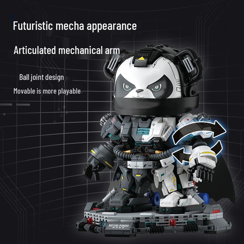 Undone 506506 Trendy Space Mecha Panda - Challenging Assembly Building Blocks Educational Toy, Model Gift for Birthdays