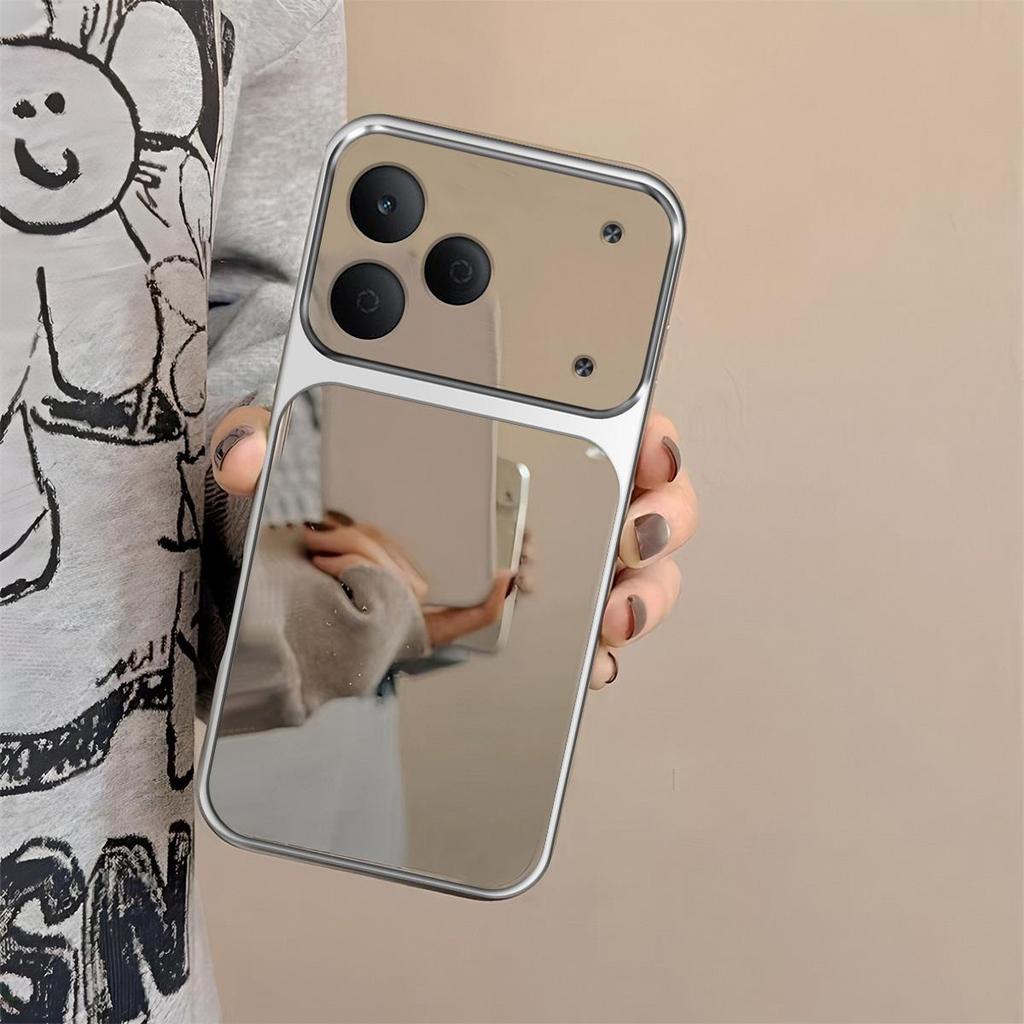 Case for TECNO SPARK 50 Trending Big Window Cover Mirror Phone Casing