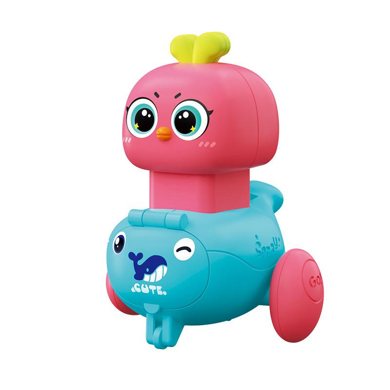 Children's Inertia Toy Car Cute Bunny Inertial Scooter Toy Boys' Mini Pull Car 0-3rd Birthday Gift