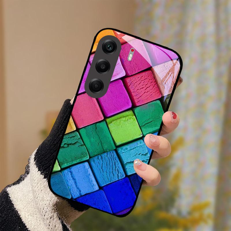 Capa à Prova de Choque Para Tecno Camon 40 Pro 5G Vidro Temperado Traseiro Capa de Celular Camon40Pro Camon 40Pro 5G CM7 Capa Dura Shell Coque