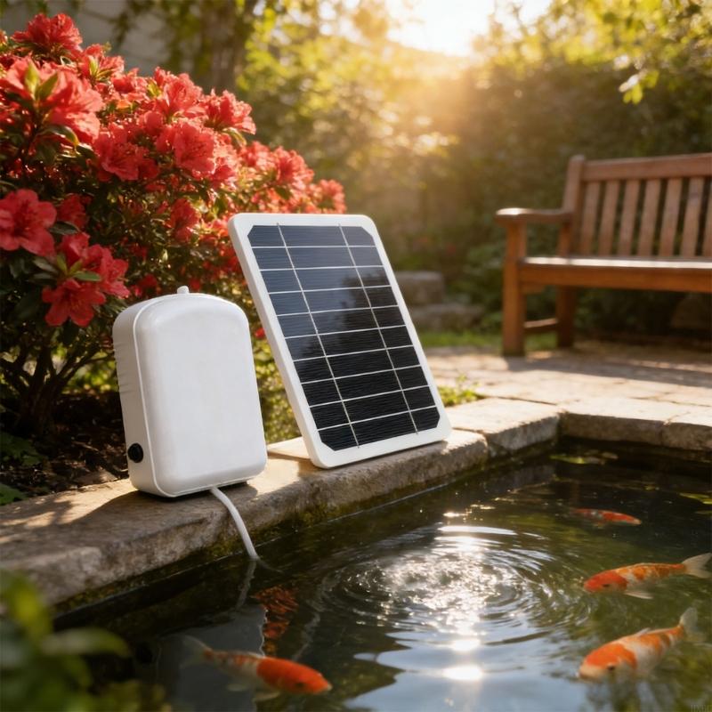 5W Solars Powered Oxygen Board for Fish Pond Aquariums and Garden HX6C CN