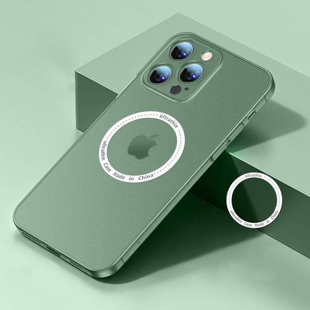 Ultrathin Matte Clear For Magsafe Magnetic Wireless Charge Case For Iphone 14 13 12 Pro Plus Max Shockproof Pc Cooling Cover