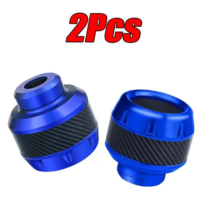 2Pc Aluminum Alloy Motorcycle Crash Protector Scooter Wheel Front Fork Frame Falling Protection Pads Sliders Moto Exterior Parts