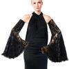 Lightweight Mesh Gothic Gloves Elbow Length Lace Arm Sleeves Women Costume Accessories Halloween Outfit