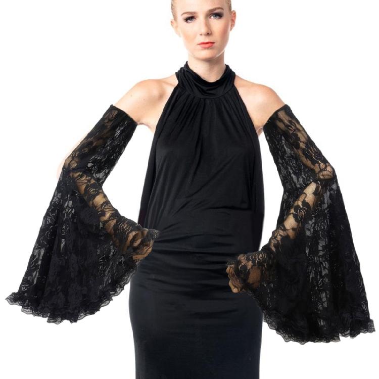 Lightweight Mesh Gothic Gloves Elbow Length Lace Arm Sleeves Women Costume Accessories Halloween Outfit