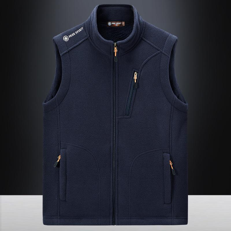 

Осенне-зимний жилет мужской уличный плюс бархатный для среднего и пожилого возраста теплый жилет куртка для папы мужской жилет жилет жилет 5XL