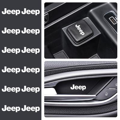 Car Stickers Car-Styling Logo Interior Decorative Accessories For Grand Liberty Cherokee Wrangler JK Gladiator Compass Re