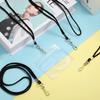 150-piece document lanyard thin neck lanyard with rotating hook student business card lanyard black