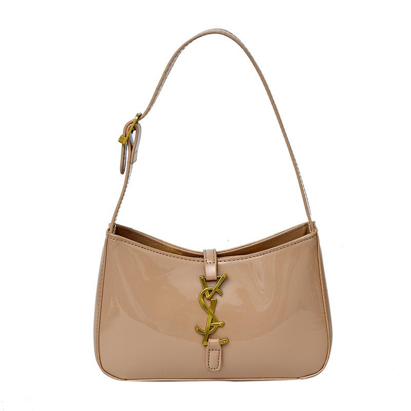 Luxury-Style Oil-Waxed Leather Underarm Bag Mini Square Shoulder Bag Minimalist PU Material The Perfect Choice for Everyday Outfits