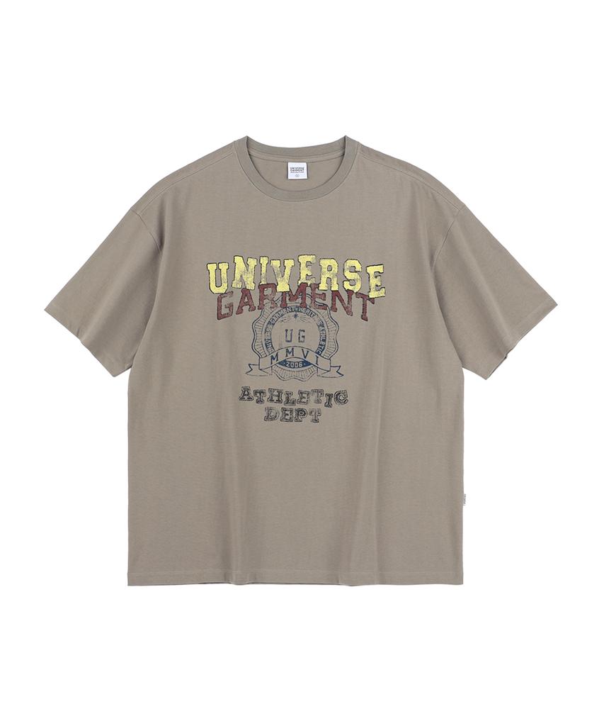 Yunibeoseugameonteu Ug Vintage Athletic T-Shirt_Beige