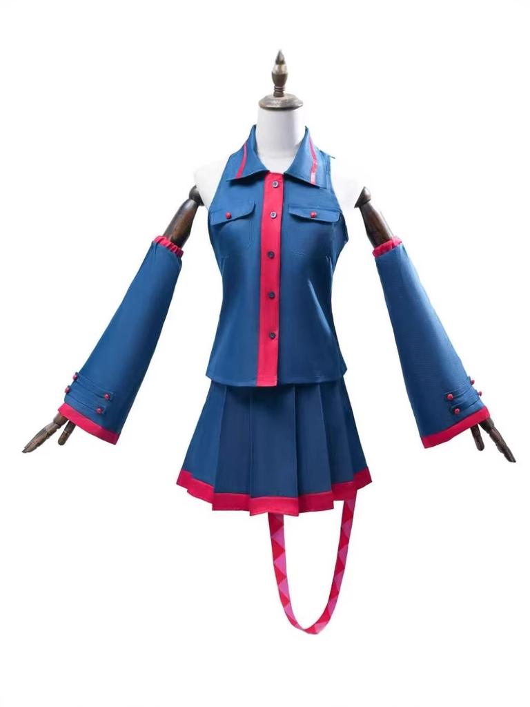 Hatsune Miku Game Theme Cosplay Costume For Halloween With Soft Fabric For Anime Role Play