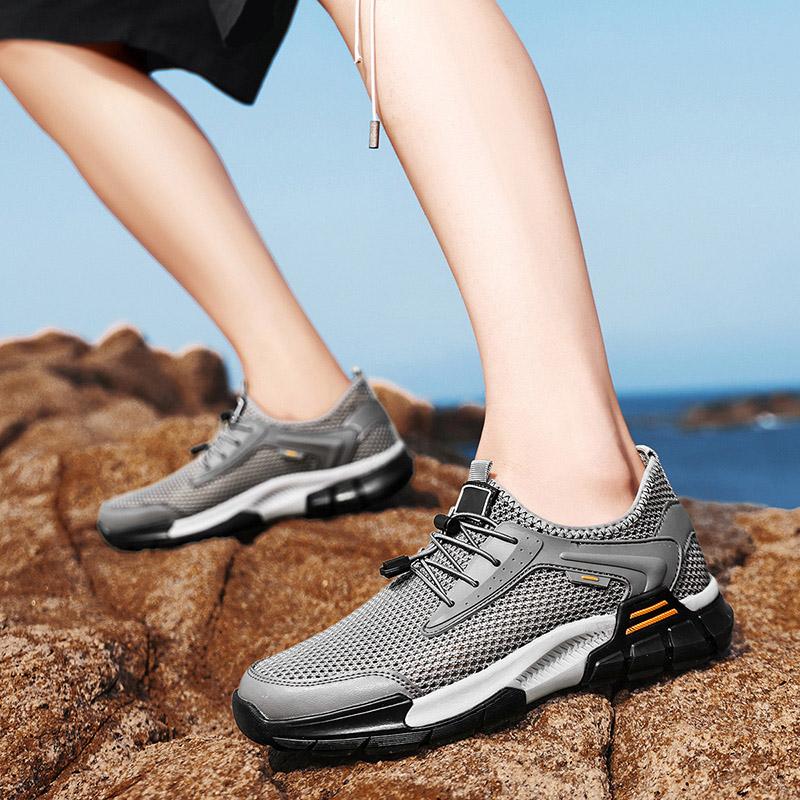 Fashion High Quality Mens Comfort Casual Breathable Shoes Outdoor AntiskidSoft Bottom Sneakers Designer Hollow Out Walking Driving Shoes