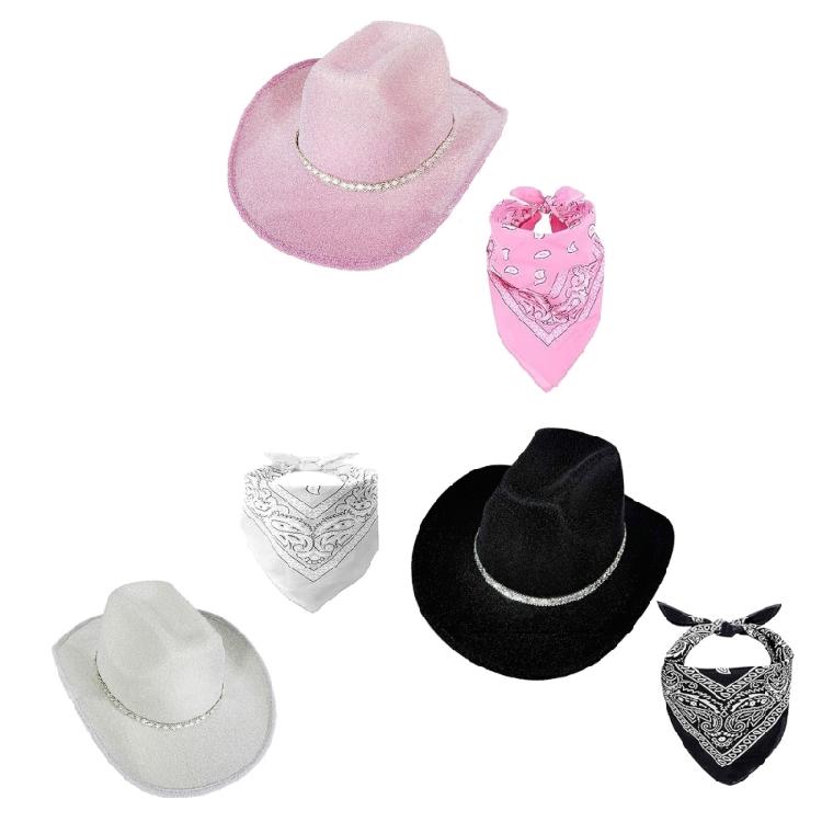 Bridal Bandana Panama Hat Jeweled Rhinestones for Women Bride Hat Sparkling Rhinestones Bridal Caps Photo Props