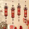 Blessing Chinese New Year Pendant Traditional Handcrafted Lucky Character Pendant With Tassel Good Luck Door Hanging Ornaments