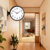 Wall Clock with Continuous Second Stylish Battery Operated Not Dial Double-sided Radio-controlled Silent, Hand, Design, (battery Included), Diameter