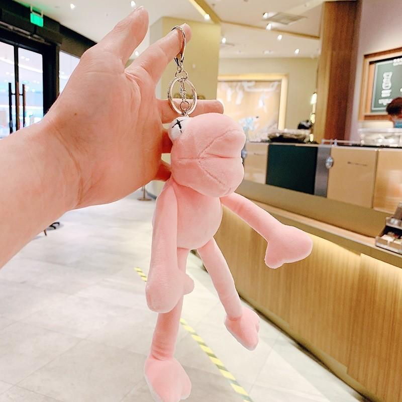 Leg Cute Long Frog Plush Toy Doll Keychain Backpack Pendant Decoration Hanging