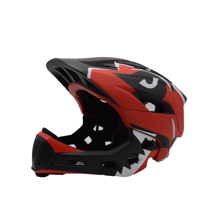 Professional Helmet Factory Full Face Mountain Bike Helmet with Viser for Kids