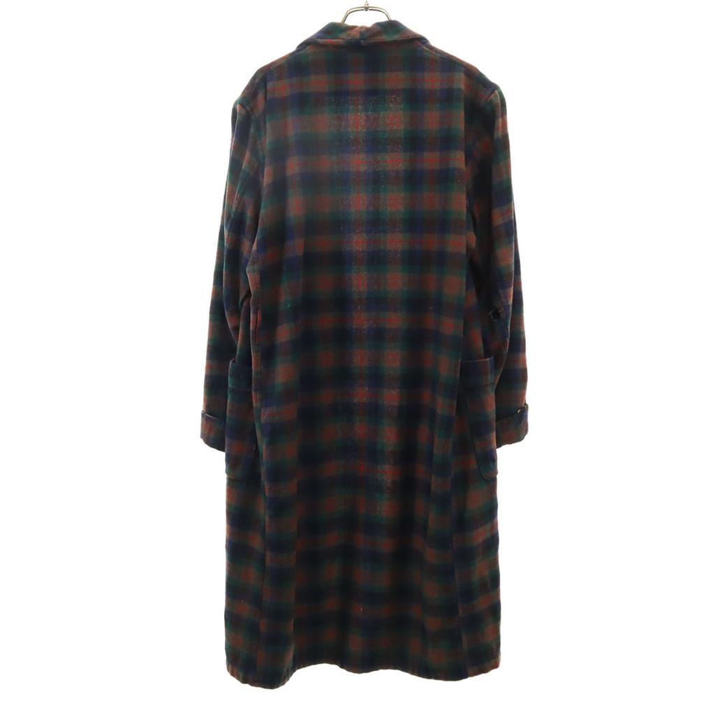 PENDLETON lata 70. Wyprodukowano w USA Vintage krata Suknia z długim rękawem M Brązowa Męska Używana